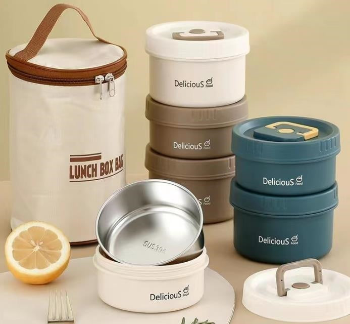 304 detachable meal can two-piece set (lunch box)