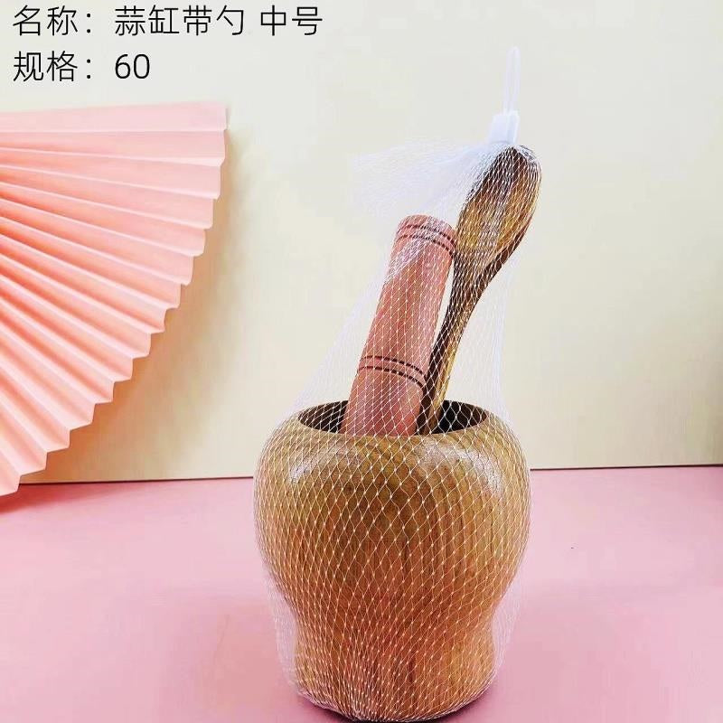 medium garlic jar with spoon