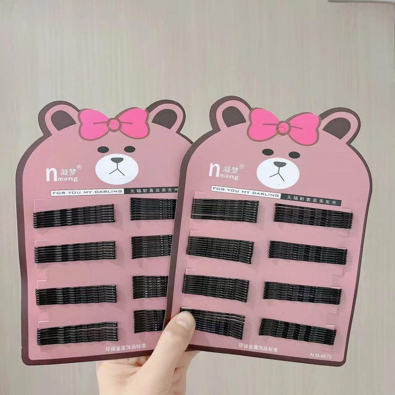 6670 bear card hairpin in one-character style