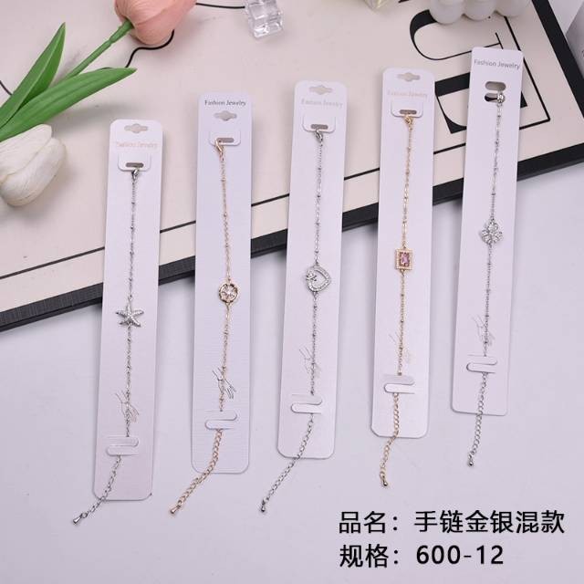 Bracelets with a mix of gold and silver styles