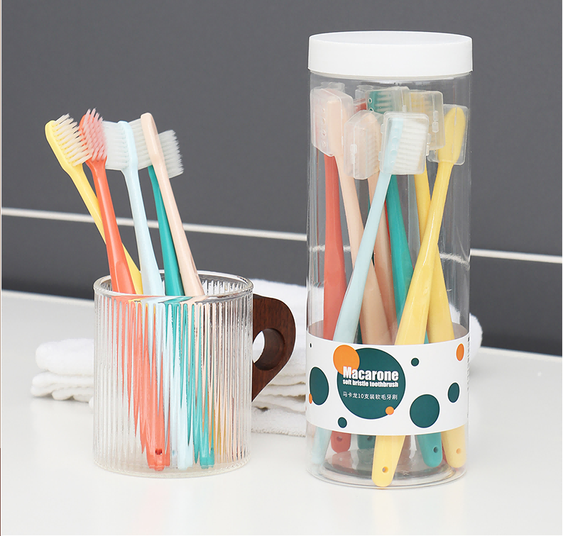 R0029 Macaron 10-piece Toothbrush Set