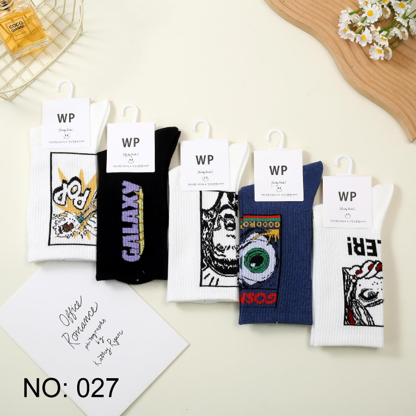027 High-waisted Men's Sports Trendy Socks