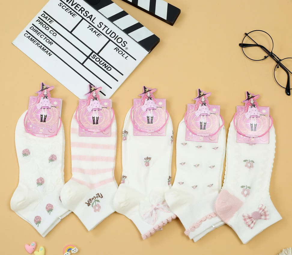 NX Lady's Decorative Ankle Socks