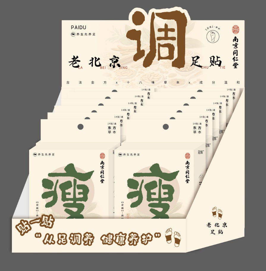 NJTR-07 Tongrentang Old Beijing Foot Patch - Slimming