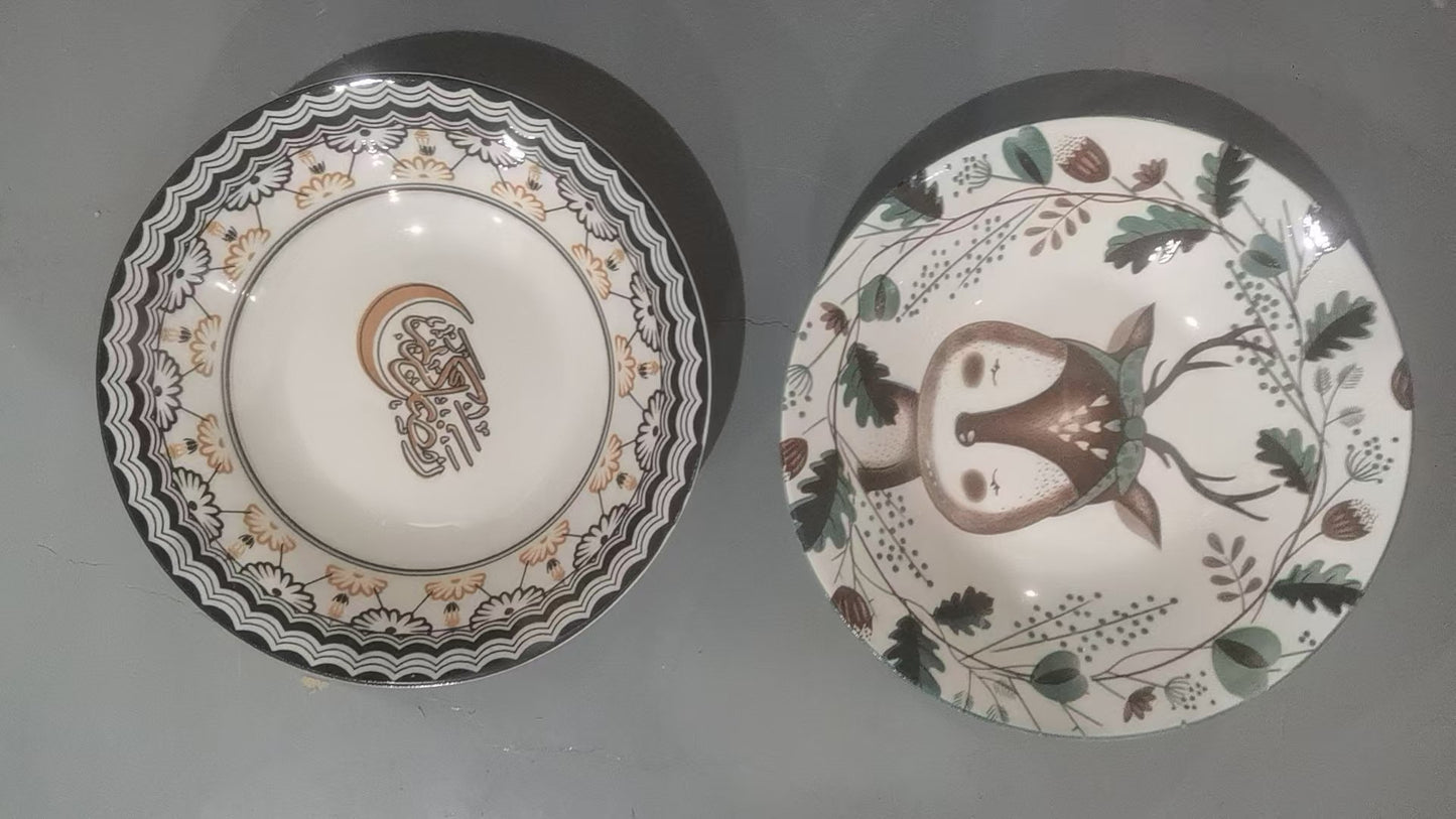8 inch soup plate mixed
