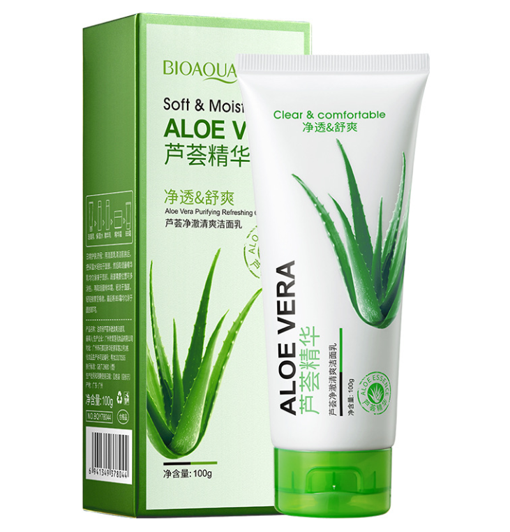 BoQuanYa Aloe Purifying and Refreshing Facial Cleanser (New) 100g