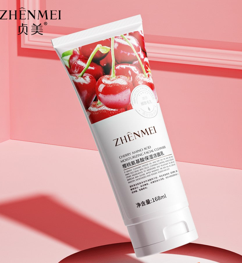 Zhenmei Cherry Amino Acid Moisturizing Facial Cleanser (New) 168ml