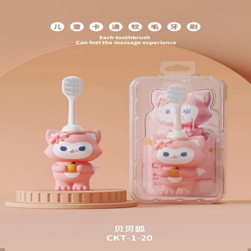 CKT-1-20 Beibei Fox Children's Soft Bristle Toothbrush