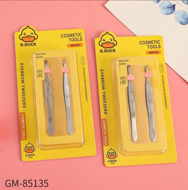 GM-85135 G.DUCK yellow duck with two eyebrow clips