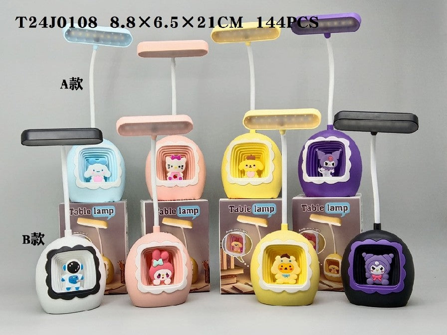 YW2468A/B Cartoon Desk Lamp with Pencil Sharpener (250 mA)