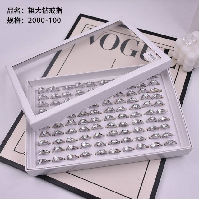 Large and thick diamond ring