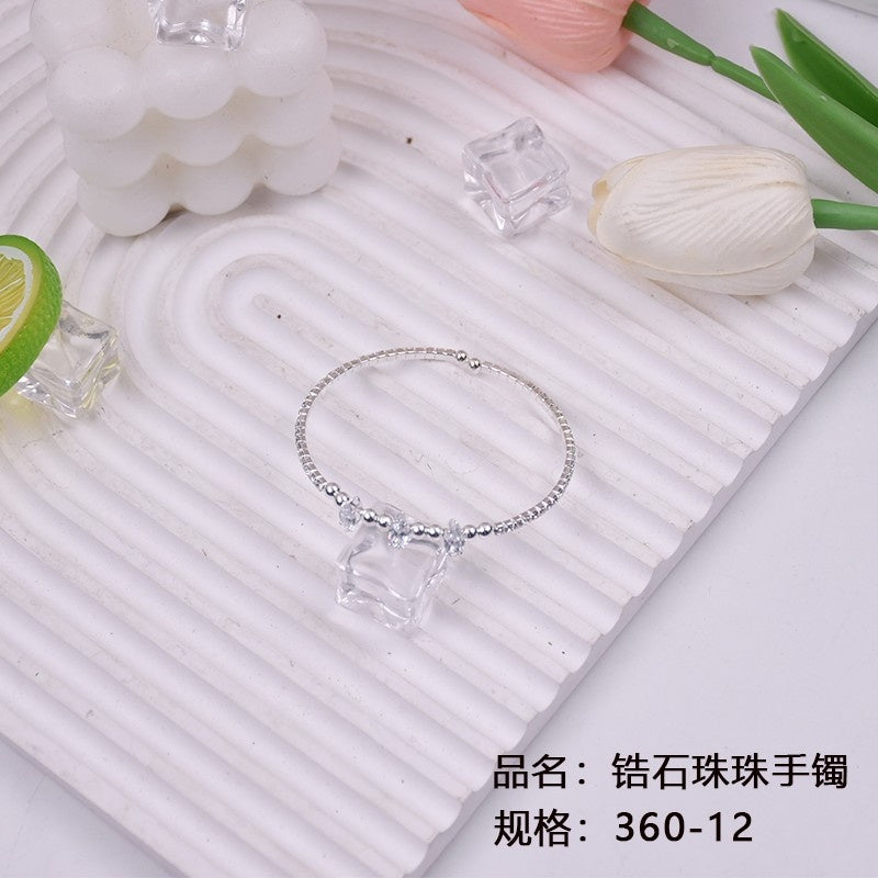 Zircon bead bracelet