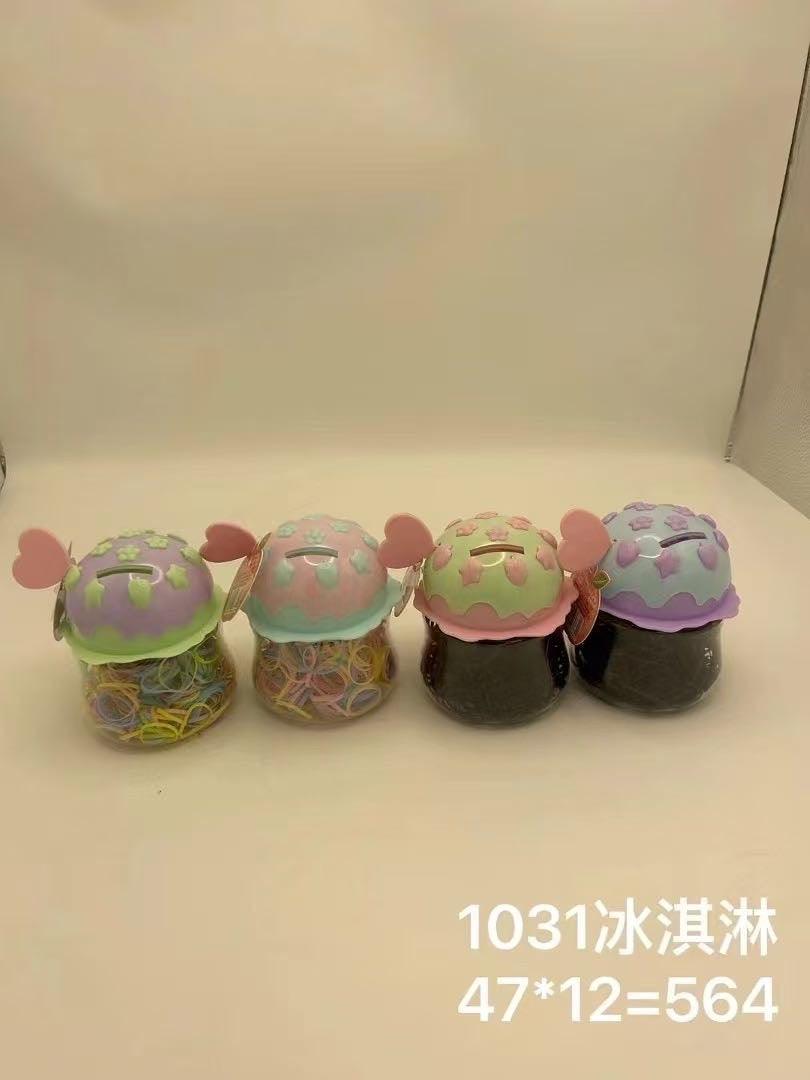 1031 ice cream black color rubber band -1012
