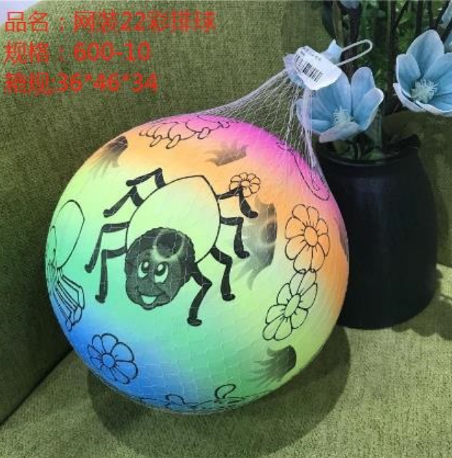 Net-packed 22-color volleyball