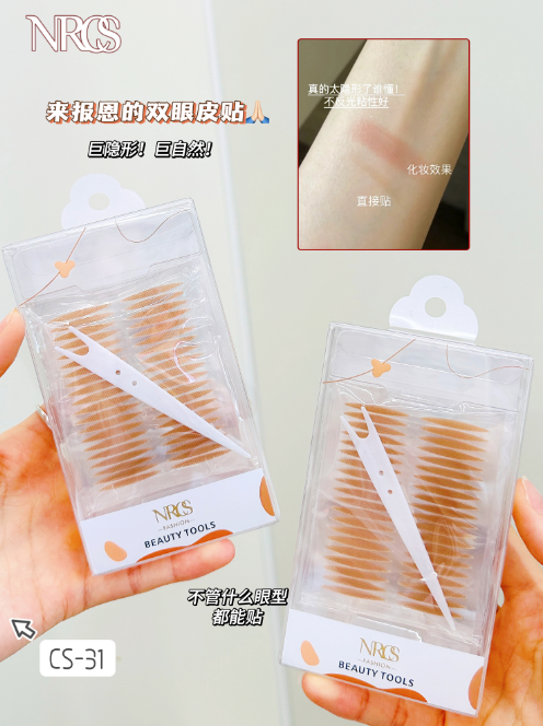 CS-31 NRCS Mirage Light Beauty Invisible Lace Double Eyelid Sticker (Olive Shape)