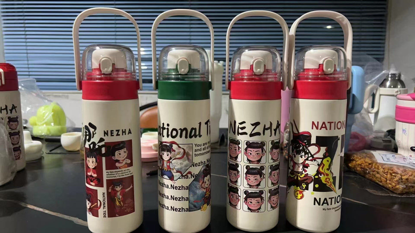 Naohai Nezha handle thermos 550ml