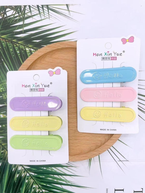 Colorful hello suit clip