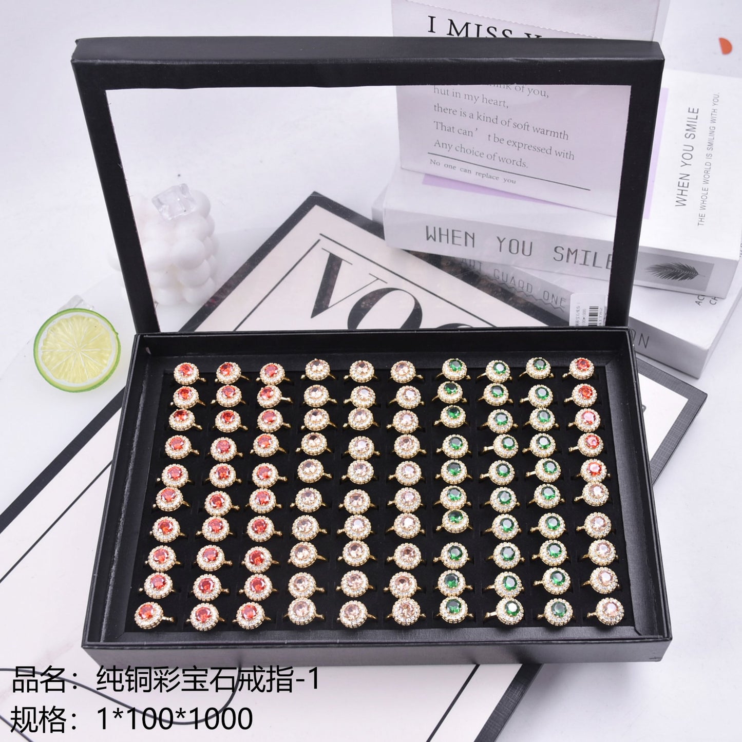 Pure Copper Gem Ring -1