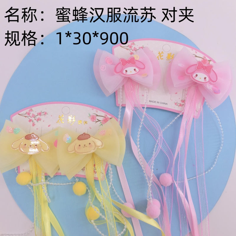 Bee Hanfu Tassel Hair Clip Pair