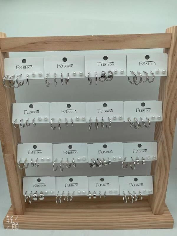 3 pairs of earrings