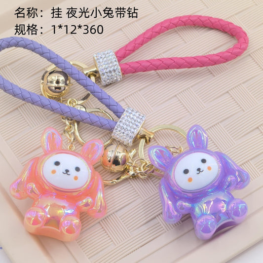 Hang luminous little rabbit with diamonds
