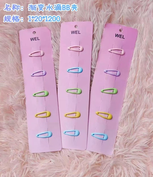 Gradient water drop BB clip