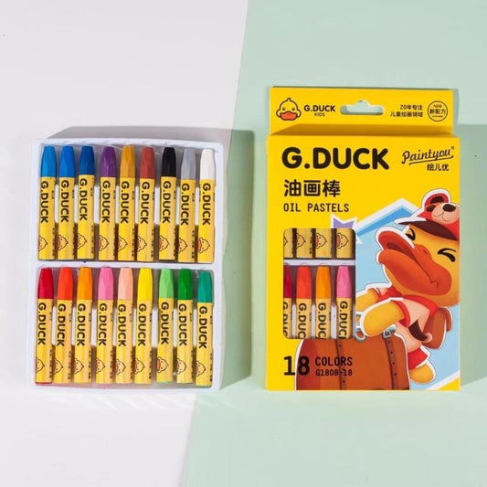 Yellow Duck G1808-18 Color Carton Oil Painting Stick
