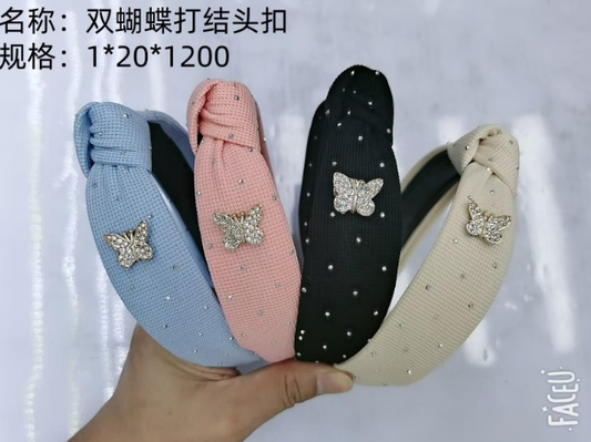 Double butterfly knot head buckle