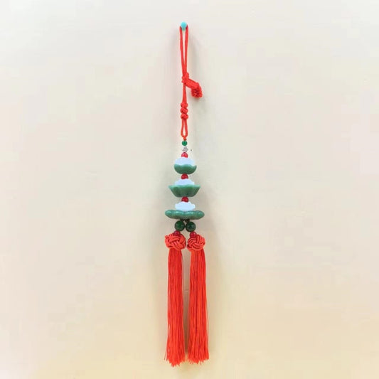 Car pendant, double Su-style three-layer lotus