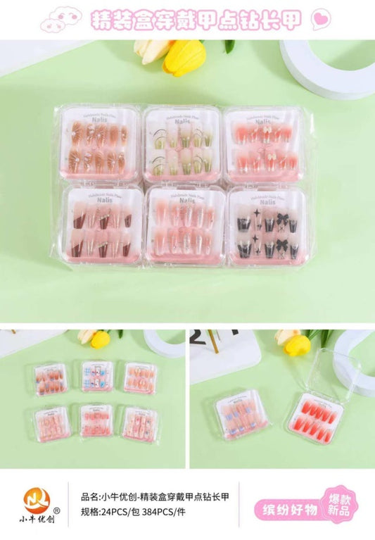 186 luxury box wearable nail art