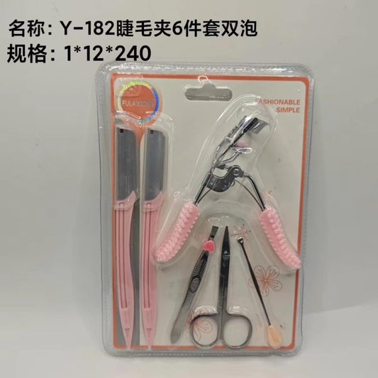 Y-182 Eyelash Curler 6-Piece Set with Double Bubbles 12, 240
