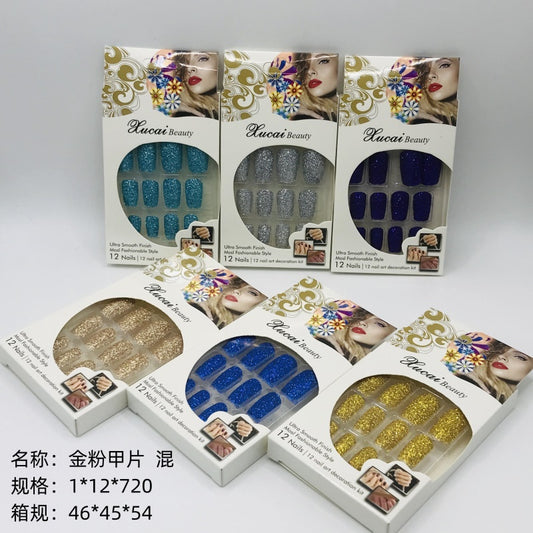 1502 Gold Powder Nail Tips Mix