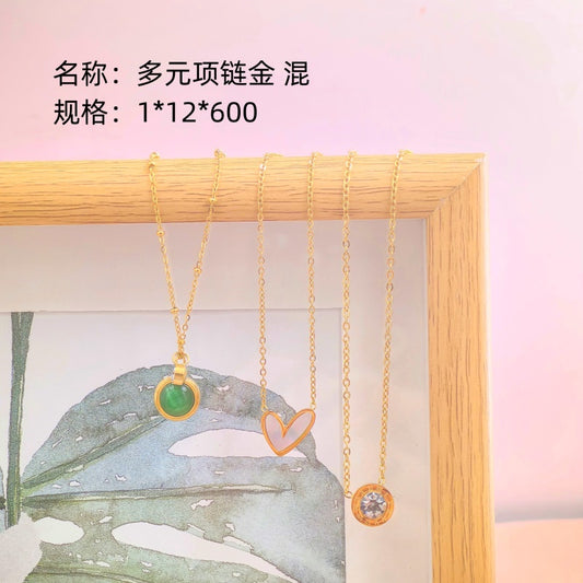 Multivariate necklace gold, mixed