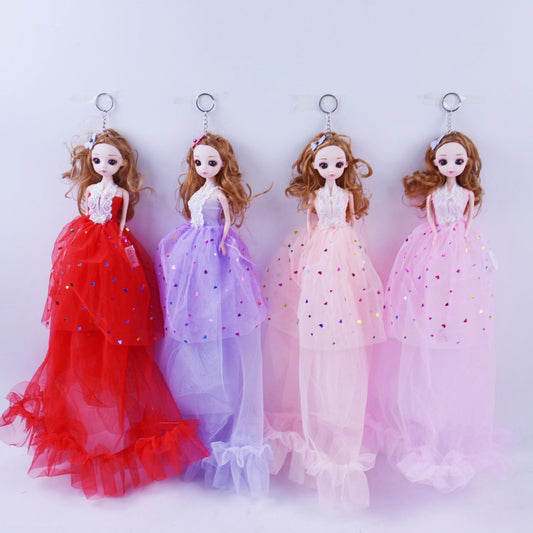 3D long-style dolls, assorted