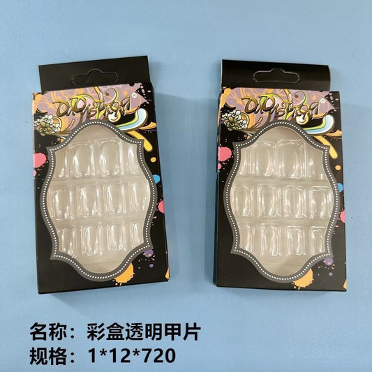 AB-708 color box transparent nail tips