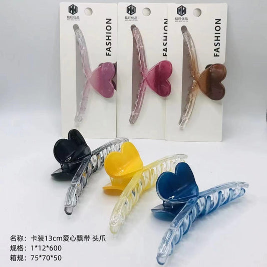 Card 13cm love ribbon head claw