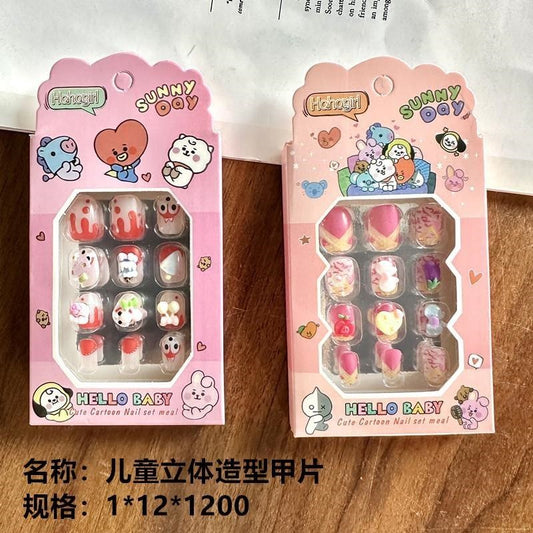 4036 Children's 3D Shaped Nail Tips