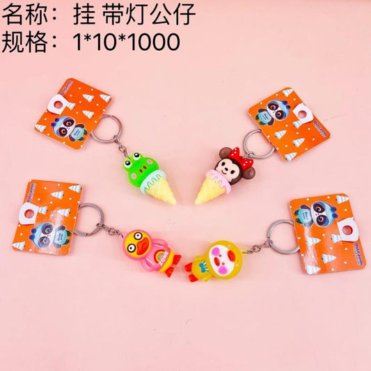 Hang the plush toy with lights