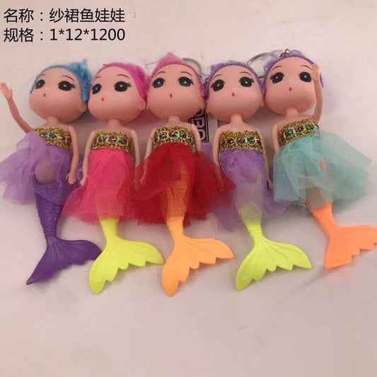 Hanging gauze dress fish doll