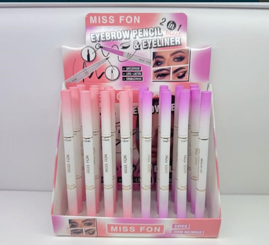 mS42 Waterproof Eyeliner + Eyebrow Pencil