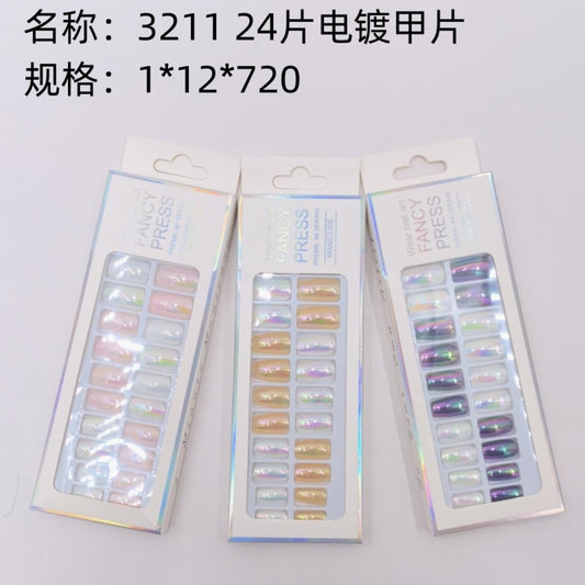 3211 24 plated nail tips