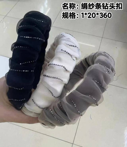 Silk yarn strip drill bit buckle