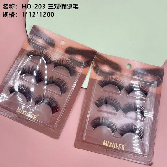 HO-203 Three pairs of false eyelashes