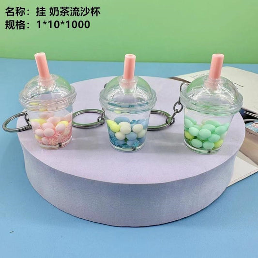 Hang the milk tea flowing sand cup