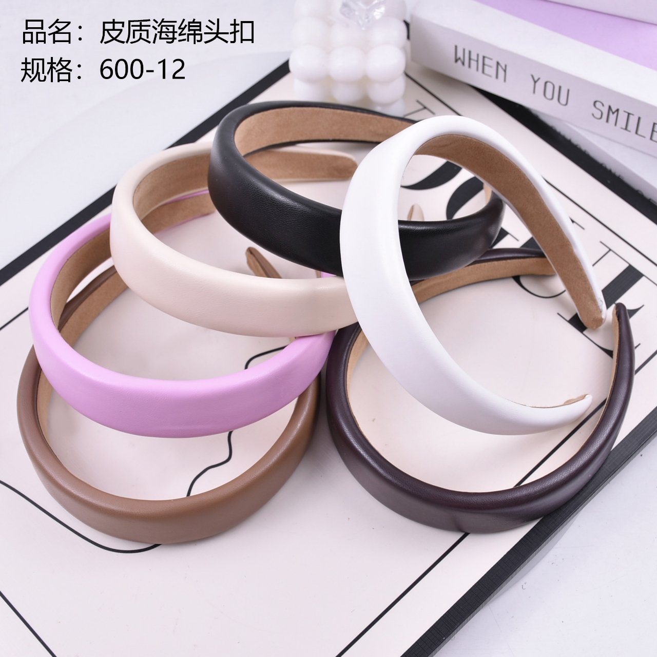 Leather sponge head buckle