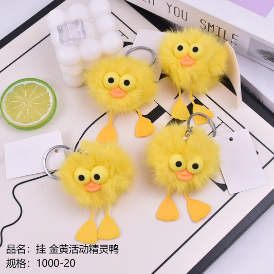 Hang the golden active elf duck