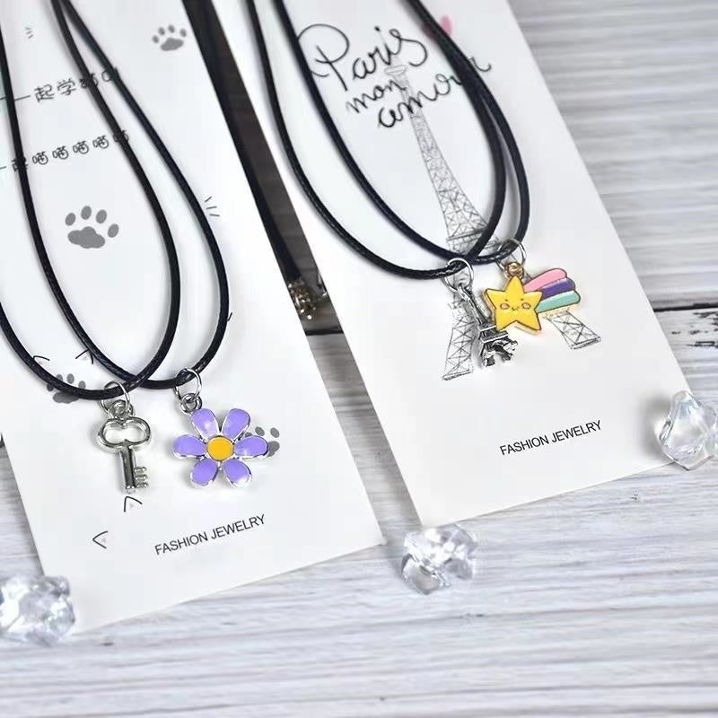 Leather Rope Double Necklace