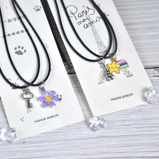 Leather Rope Double Necklace