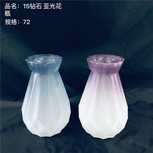 15 diamonds, matte vase