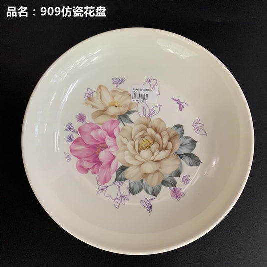 909 imitated porcelain flower plate